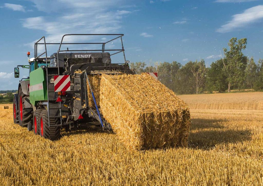 Prasy Fendt 4 5 Korzystna koncepcja, która się opłaca Prasy kostkujące Fendt, od chwili wprowadzenia na rynek w 2002 roku w Niemczech, cieszą się opinią solidnych i trwałych, o wytrzymałej