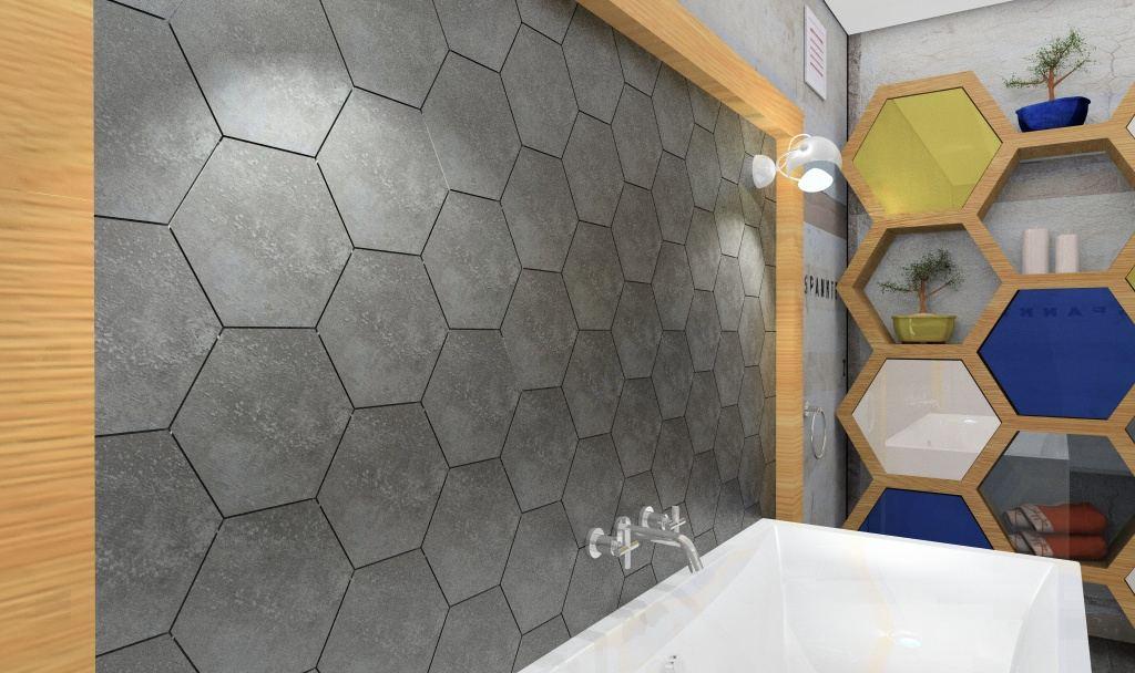 HEXA li ne gres HEXA Concrete 2 wymiar: 45x40 gres