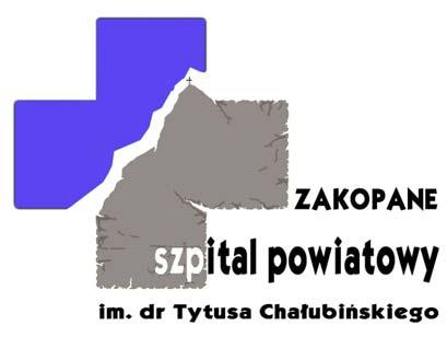 SZPITAL POWIATOWY IM. DR TYTUSA CHAŁUBIŃSKIEGO W ZAKOPANEM 34-500 Zakopane, ul. Kamieniec 10 tel. (0-18) 20-120-21, fax (0-18) 20-153-51 e-mail: szpital_zakopane@wp.pl http://www.szpital-zakopane.