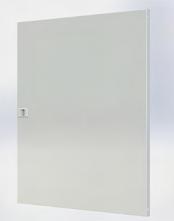 obudowy metalowe mf drzwi dodatkowe Dodatkowe drzwi do obudowy natynkowej 24 lub 33 moduły w rzędzie 2 do 6 rzędów Białe drzwi metalowe Okno przeszklone pleksą Pakowane osobno Zawiasy nie są