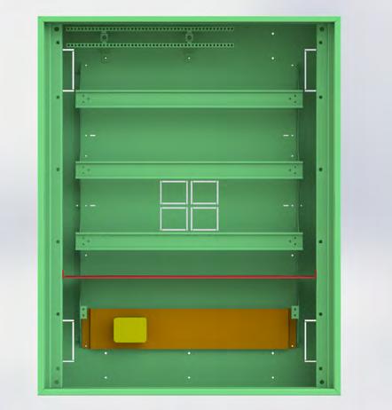 dane techniczne mf obudowy metalowe - opis rozwiązań technicznych Separator poziomy MF HS Poziome separatory przestrzeni służą do ekranowania