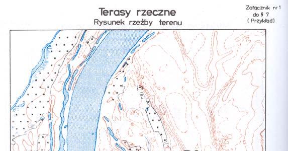 Terasy rzeczne stanowię w większości formy pochodzenia akumulacyjnego i występuję w dolinach rzecznych.