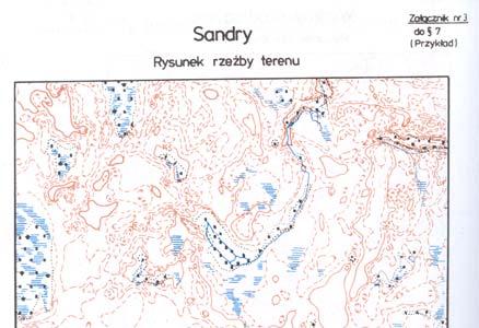 Sandry są to formy o powierzchni zwykle bardzo płaskiej, z uwagi na