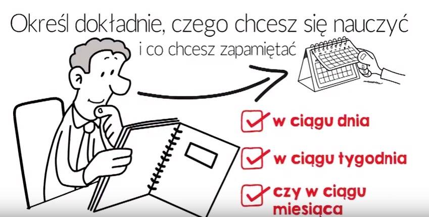 Określ dokładnie, czego chcesz się nauczyć i co chcesz zapamiętać w ciągu dnia, w ciągu tygodnia, czy w