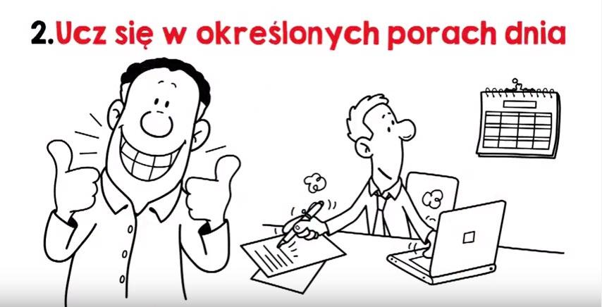 2. Ucz się w określonych porach dnia. Wybierz czas zanim wrócisz zmęczony z pracy, czy zapadasz w sen ze zmęczenia.