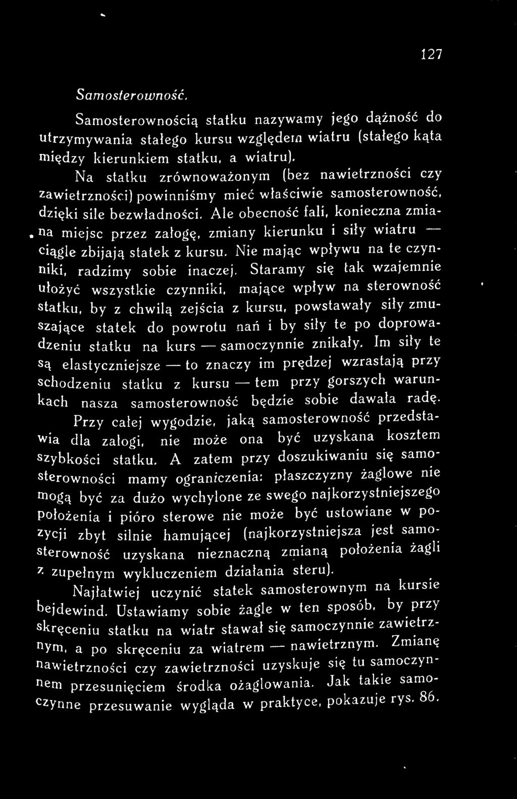 statku na kurs - samoczynnie znikały.