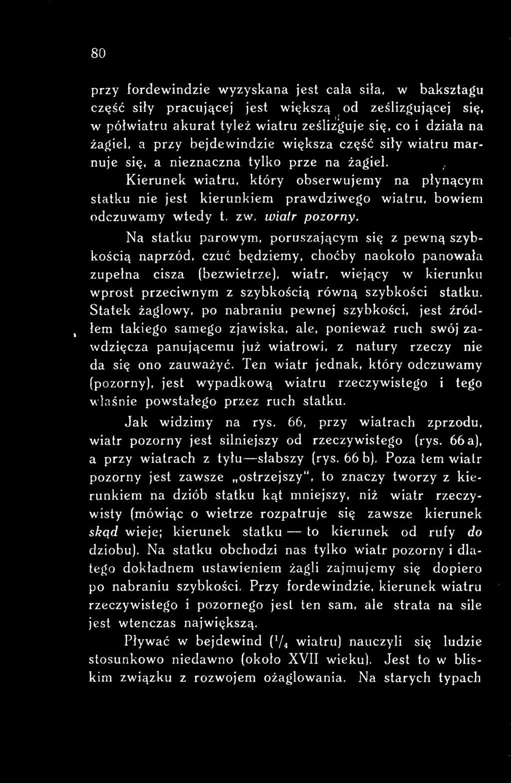 szybkości statku.