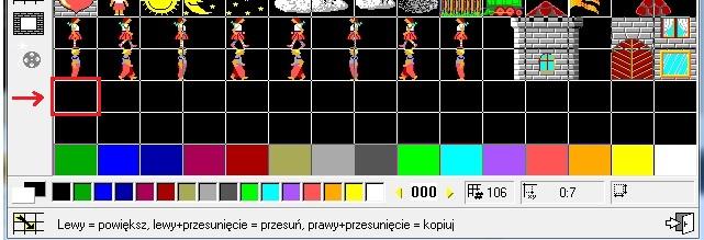 Zadanie 1. Rysowaie przedmiotu Zadanie 1 Stwórzmy nowy przedmiot gwiazdk, w pierwszym banku przedmiotów, przedmiot numer 106.