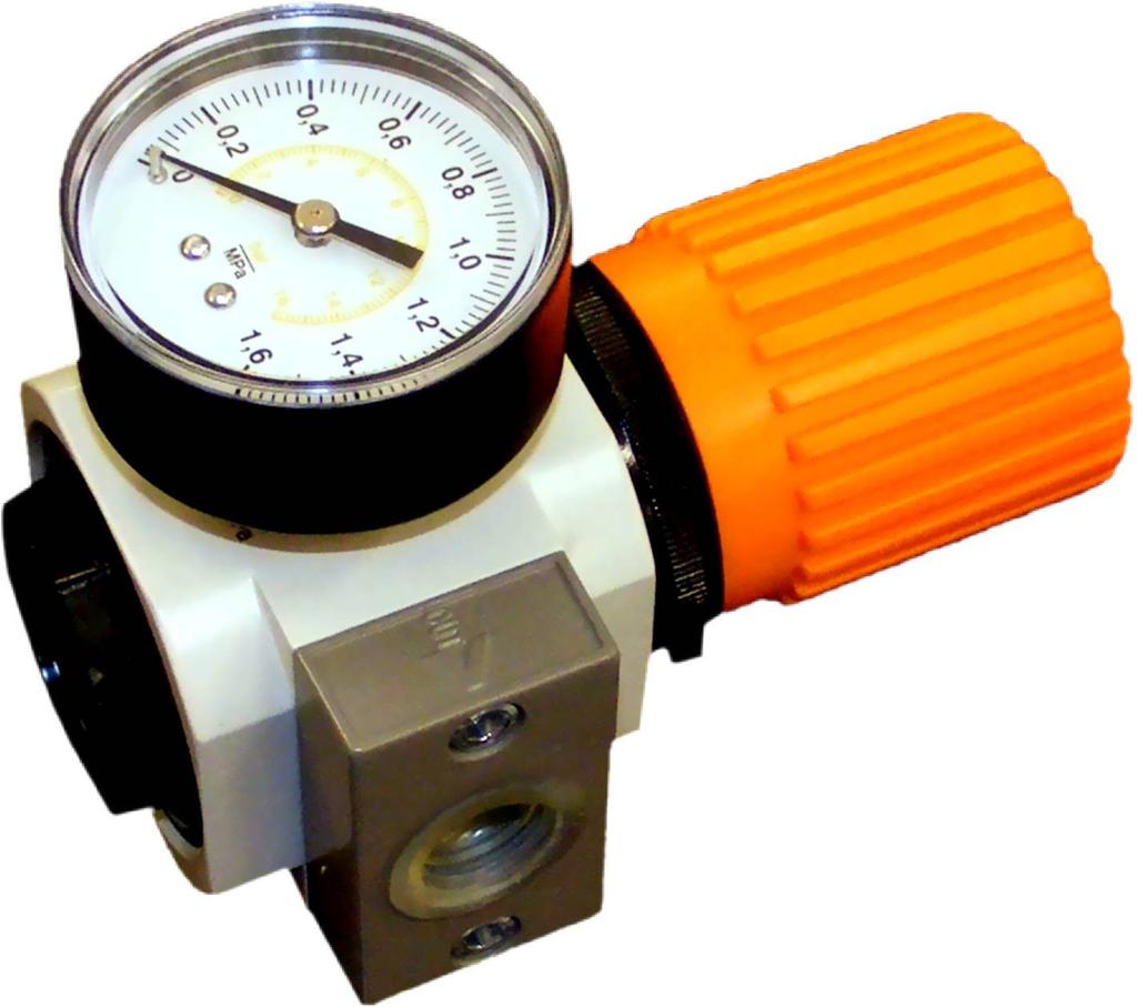 Reduktor ciśnienia wykorzystywany jest do nastawiania i utrzymywania zadanej wartości ciśnienia wyjściowego w instalacjach pneumatycznych bez względu na zmiany ciśnienia wejściowego powyżej ciśnienia