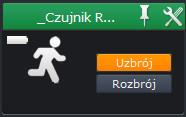 Aby przypiąć urządzenia do Pulpitu należy przesunąć kursor myszy na pasek nazwy urządzenia.