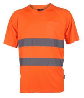T-shirt ostrzegawczy Vizwell VWTS01- AO Podkoszulka Coolpass Vizwell VWTS01- AO Coolpass jest wykonana z miękkiej i oddychającej tkaniny poliestrowej o doskonałych parametrach transportu wilgoci na