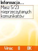 5. Komunikaty Ekran Informacja... informuje ile masz komunikatów ogólnie i ile z nich jest nieprzeczytanych.