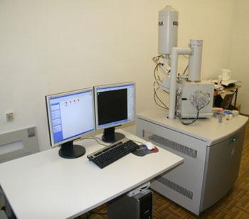 b) Mikroskopowe pomiary struktury geometrycznej powierzchni Zakres usługi: Pomiary mikrostruktury powierzchni materiałów z wykorzystaniem elektronowego mikroskopu skaningowego FEI Quanta 200 Mark II