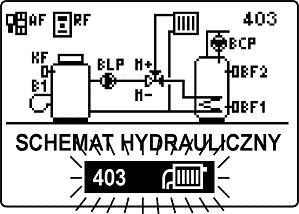 Schemat hydrauliczny może być także zmieniony w menu S1.1. 3. Dokonać nastawy regulatora zgodnie z opisem na str. 14. Uruchamianie nowej procedury nastawiania! Wyłączyć zasilanie regulatora.