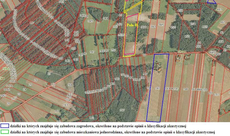 w promieniu do 0,5 km) nie występują miejsca planowanego wydobywania kopalin metodą odkrywkową.