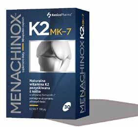 Regularne przyjmowanie witaminy K2 pomaga w utrzymaniu zdrowych kości.