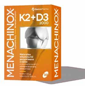 W badaniach udowodniono, że witamina K2 bierze udział w procesie mineralizacji kości i jest ważna dla utrzymania odpowiedniego ich stanu, kształtowania i utrzymania struktury.