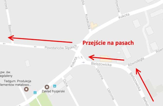 trzeba przejść na pasach