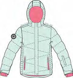 finishing - all seams taped - integrated, regulated hood - two side pockets, two chest pockets and ski pass pocket - inner pocket, inner google pocket -