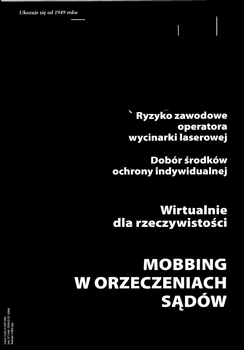 13,65 zł (VAT5%) Ind 371548- ISSN