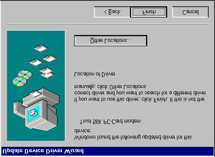 3. Włóż dyskietkę ze sterownikiem do stacji dysków A: i kliknij Dalej (Next). Pojawi się okno przedstawione na rysunku 3. Rysunek 3: instalacja PC-Card 4.