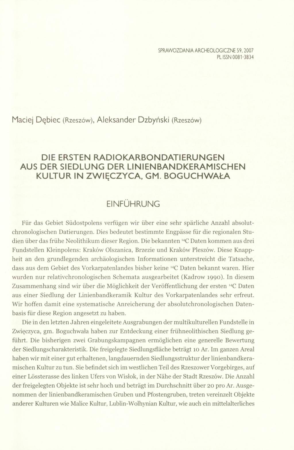 SPRAWOZDANIA ARCHEOLOGICZNE 59.