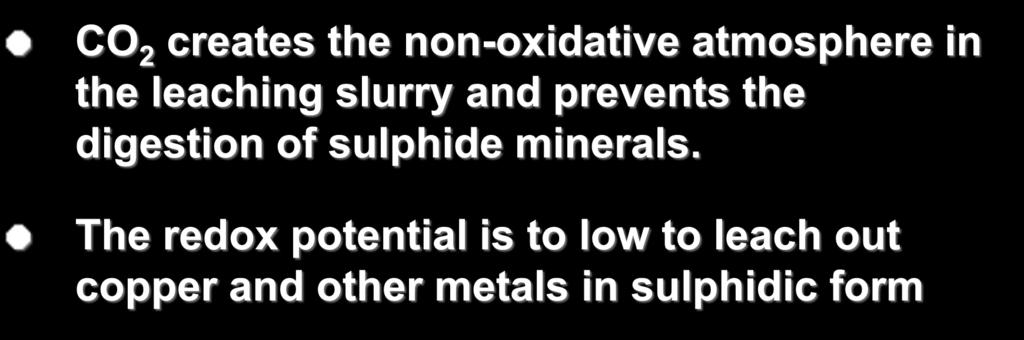 Beneficial role of O 2 in non-oxidative leaching O 2 creates