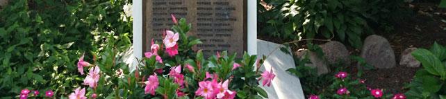 The detailed information about purchasing a memorial brick in honor or in memory of someone is on the next page. Please fill out the order form and return to our parish office.