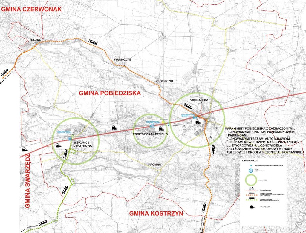 Zintegrowane Inwestycje Terytorialne Budowa Zintegrowanych Węzłów Przesiadkowych przy Dworcach Kolejowych - Pobiedziska, Pobiedziska Letnisko i Biskupice wraz z budową