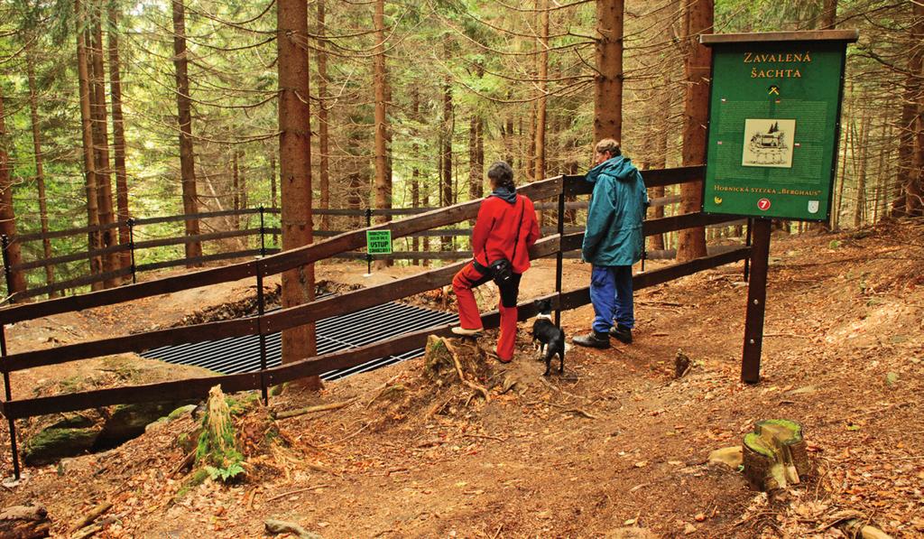 Przez Berghaus przeprowadzi Cię ścieżka dydaktyczna, poświęcona tradycji górniczej, sposobom wydobycia rud, hutnictwu i miejscowej geologii.