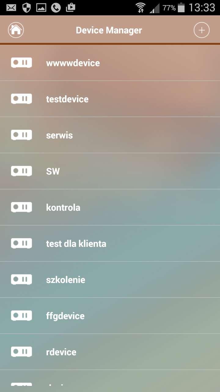 lewej i wybierając z menu Device Manager.