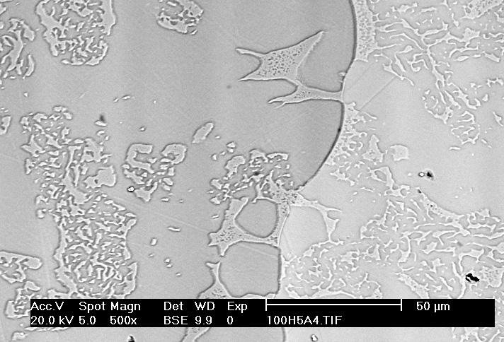 Mikrostruktura wybranych stopów w stanie po odlewaniu: a) stop Ni 3 Al, b) stop Ni 3 Al+Cr+Mo a) γ ) γ +γ Cr Rys. 2.