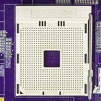 PGA Socket 754 Socket 754 to używana przez firmę AMD podstawka