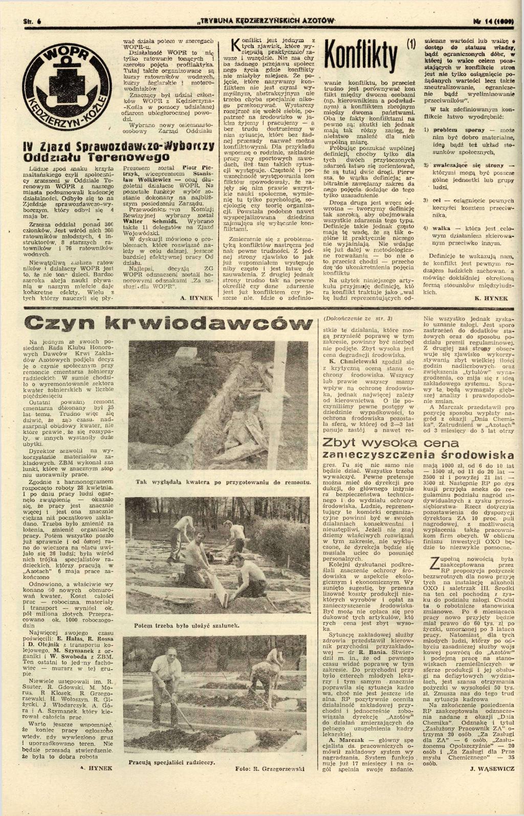 .TRYBUNA KfDHEf YHSKCH AOTÓW Stv. a ć dała potem seregach WOPR-u. Dałalność W O P R to nc tylko r a t o a n e tonących.seroko p o j ę t a proflaktyka.