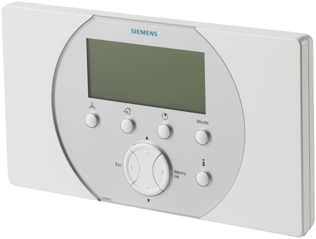 s 2 741 Synco living System automatyki mieszkaniowej ogrzewania, wentylacji i klimatyzacji z rejestracją zużycia Seria A QAX903 Zarządzanie ogrzewaniem i chłodzeniem mieszkania, włącznie z