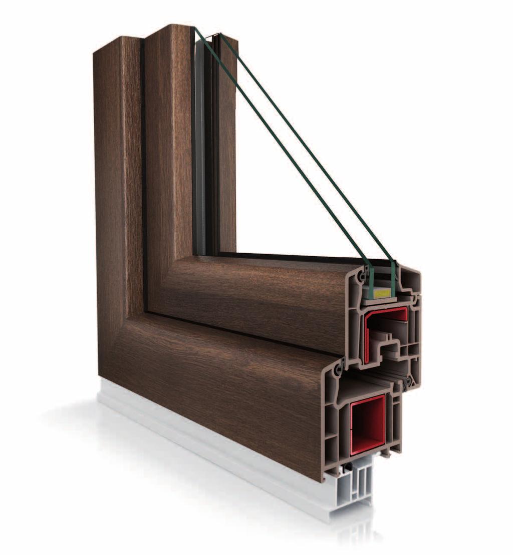 VP70 Okna VP70 to doskonała propozycja dla tych, którzy szukają produktu o możliwie najlepszym stosunku ceny do jakości. Okna z tej serii spełniają wszystkie europejskie normy.
