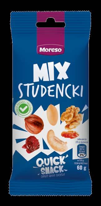 Produkty dwuskładnikowe wyłącznie naturalne ziarna, pestki lub orzechy i sól himalajska.