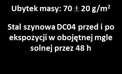 solnej (NSS) dla następujących materiało w/wyrobo w: metale i stopy metali powłoki metalowe (anodowe i