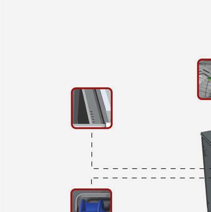 Kompaktowa obudowa, modułowe wyposażenie centrali umożliwiają dostosowanie urządzenia do różnych wymagań projektu.