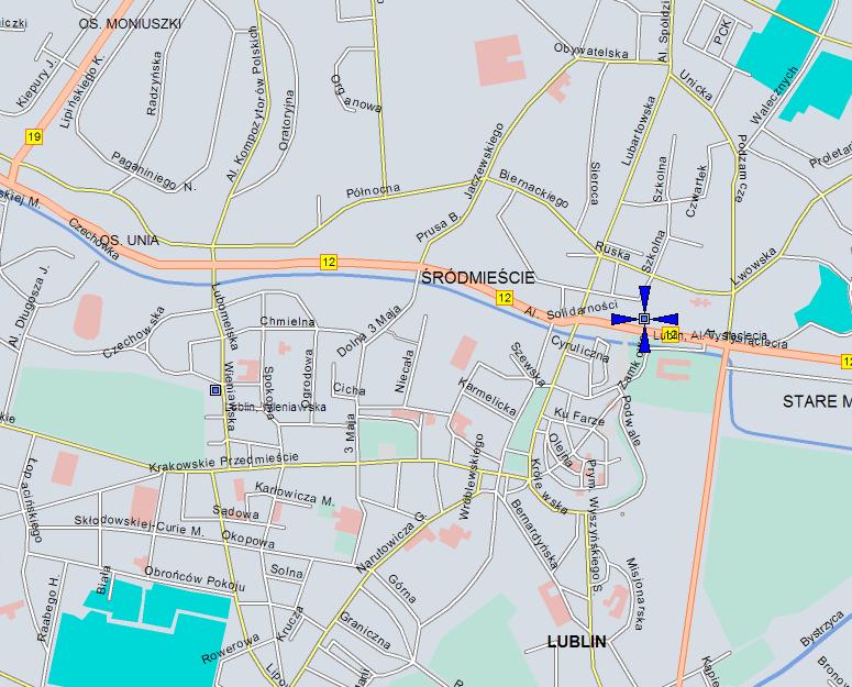 2 Węzły systemu MDMS 2.1 Lokalizacja węzła Nr 1 Dworzec Główny PKS Lublin - nazwa i adres: Dworzec Główny PKS Lublin Al.