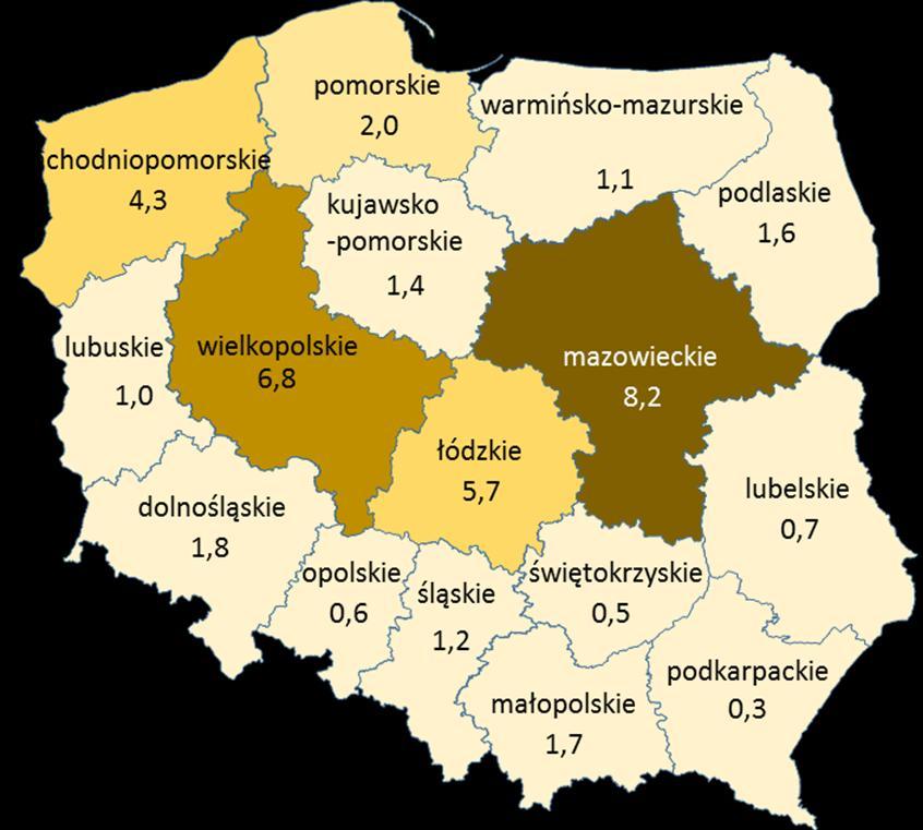 Liczba przypadków i zapadalność w Polsce na wirusowe zapalenie wątroby typu A w okresie od