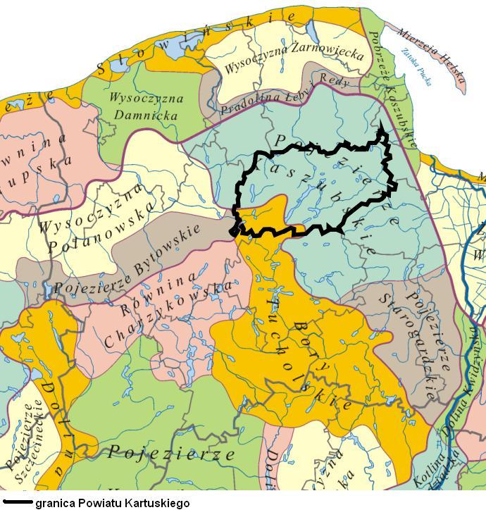 Green Key 2.2. POŁOŻENIE GEOGRAFICZNE Zgodnie z fizyczno - geograficzną regionalizacją Polski, wg J.