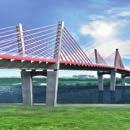 2013 of extradosed bridge 808 m length over the Vistula River with the longest span of 204 m, one of the biggest structures this type in Europe; construction of GP