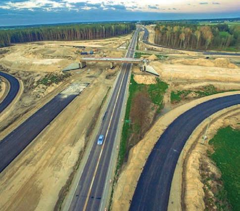 2018 of S Class road 14 km length with construction of Value of works: 440,6 mln PLN Zadanie I: Rozbudowa drogi krajowej nr 8 do parametrów drogi ekspresowej na odcinku Radziejowice - Przeszkoda