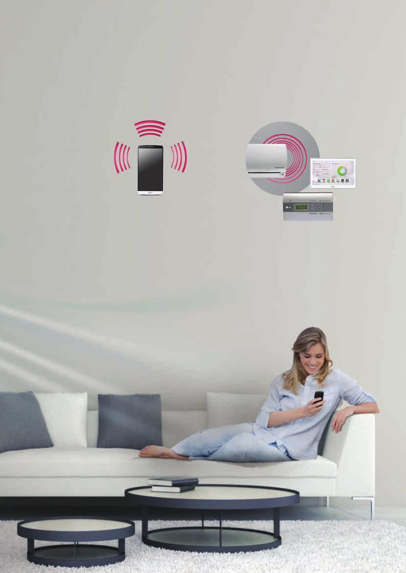 Wi-Fi Wi-Fi ready Klimatyzator można kontrolować za pomocą inteligentnych urządzeń podłączonych do internetu.