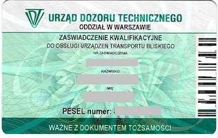 UPRAWNIENIA OPERATORA WÓZKA Z UDT CZY BEZ?