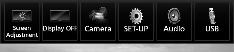 6 Umożliwia wyświetlenie ekranu Screen Adjustment (kalibracja ekranu). (str.
