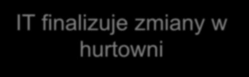 projektuje struktury danych w hurtowni IT finalizuje zmiany