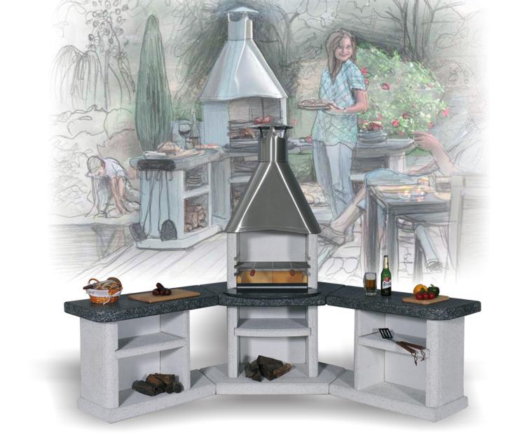 AVANTA EXCLUSIV zestaw narożny 192 cm 188 cm 188 cm 930 kg 55 x 38 cm Biało-szary piaskowany Ekskluzywny wariant zestawów narożnych, oparty na koncepcji Avanta Exclusiv.