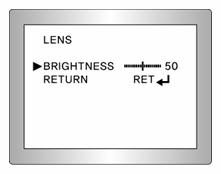 2) EXPOSURE EKSPOZYCJA SETUP 1. LENS DC 2. EXPOSURE 3. WHITE BAL ATW 4. DAY NIGHT EXT 5. 3DNR ON 6. SPECIAL 7. ADJUST 8. RESET 9. EXIT 1.